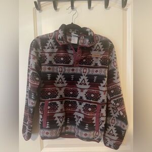 Boys Cinch Sherpa Aztec 1/4 Button